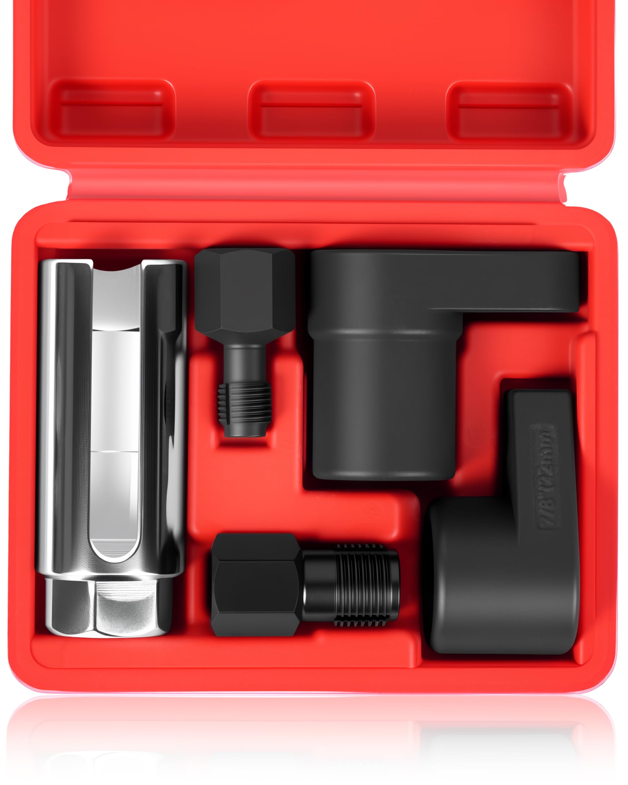 DAYUAN 5 pcs O2 Oxygen Sensor Socket Set Oxygen Sensor Remover Tool and Thread C