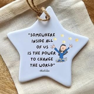 Thank You Gifts Pentagram Acrylic Pendant with Inspirational Quotes, Car Mirror Decor, Desk & Tote Bag Accessories, Thank You Gift for Colleagues and Mentors