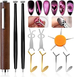 Cat Eye Magnetic for Nail Cat Eye Gel Nail Polish Magnet Tools Set Nail Salon Art Tools (Multifunctional)