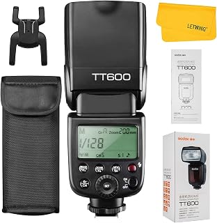 Godox TT600 2.4G Wireless Flash Speedlite Master/Slave Flash with Built-in Trigger System Compatible for Canon Nikon Pentax Olympus Fujifilm Panasonic (TT600)