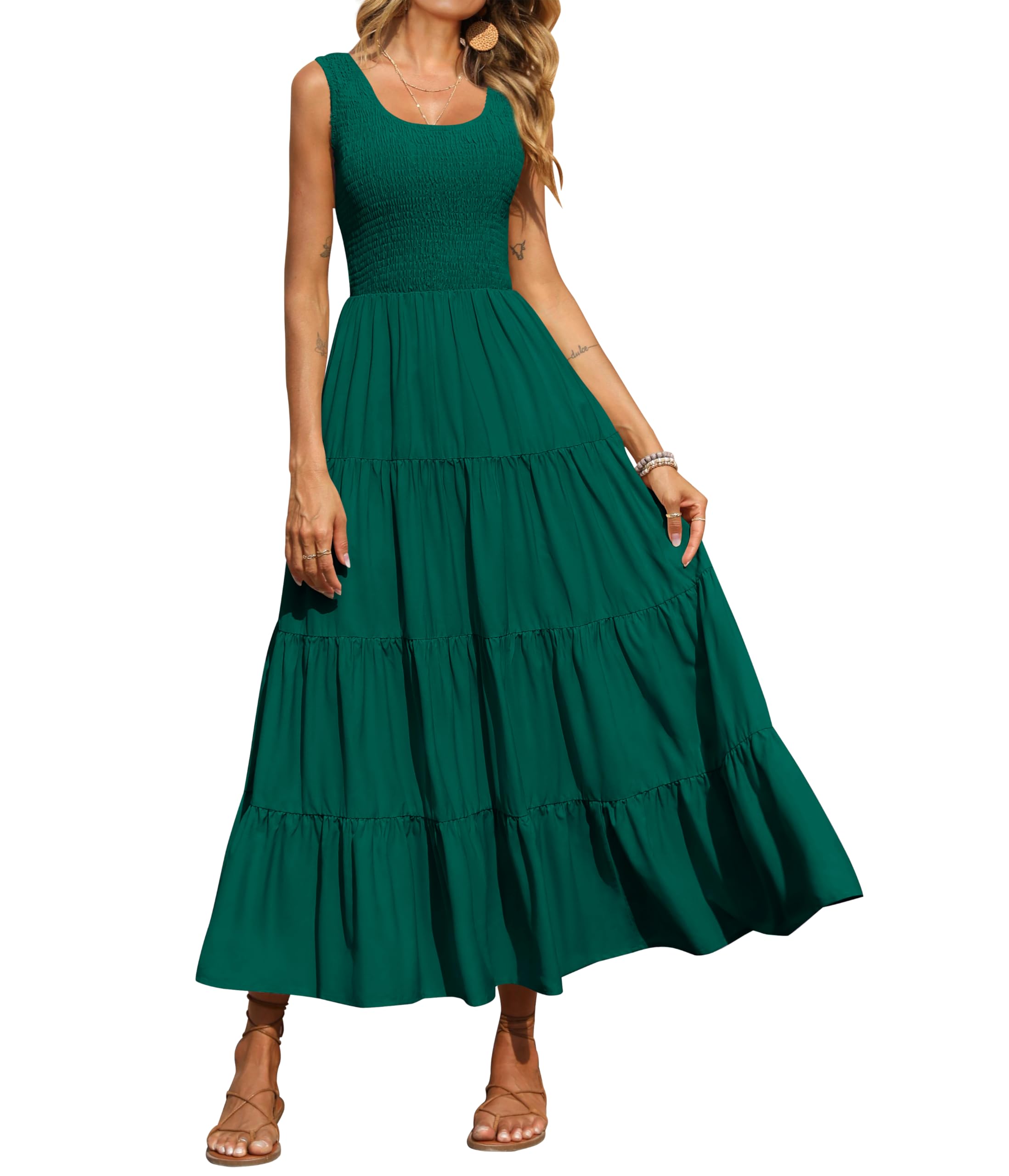 PRETTYGARDEN Tank Summer Dresses for Women Maxi Dress Casual Women's (Pack of 1)