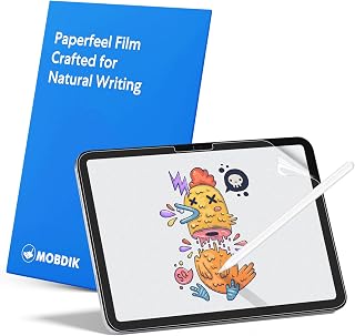MOBDIK Paperfeel Screen Protector for iPad A16 11th/10th & iPad Air 11 | M4/M3/M2, 2 Pack Matte Film Crafted for Natural Writing, Anti Glare, Touch Sensitivity
