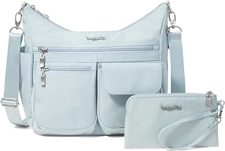 Baggallini Modern Everywhere Crossbody Bag for Women 11x9x4.5 Rfid Hobo Bag