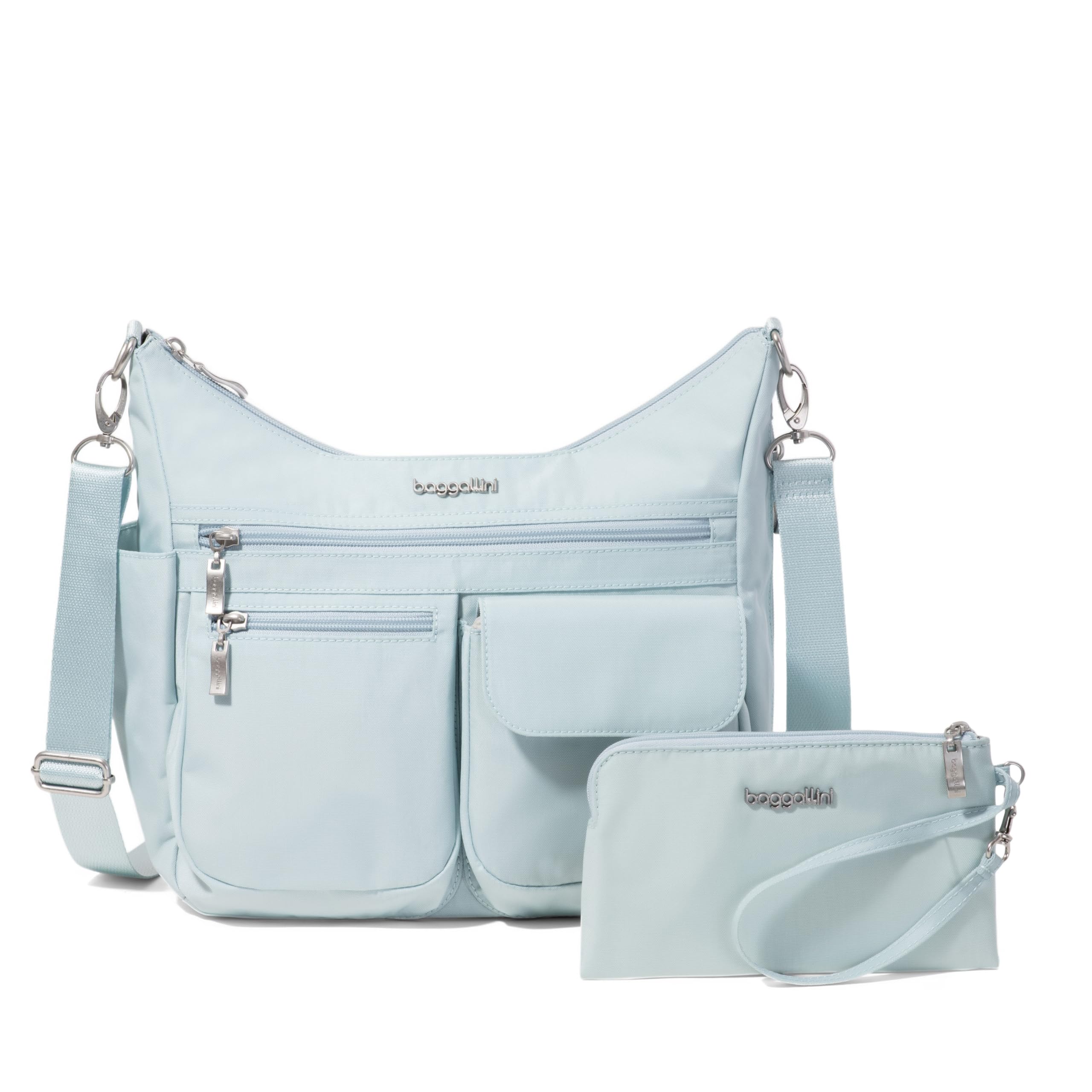 Baggallini Modern Everywhere Crossbody Bag for Women 11x9x4.5 Rfid Hobo Bag