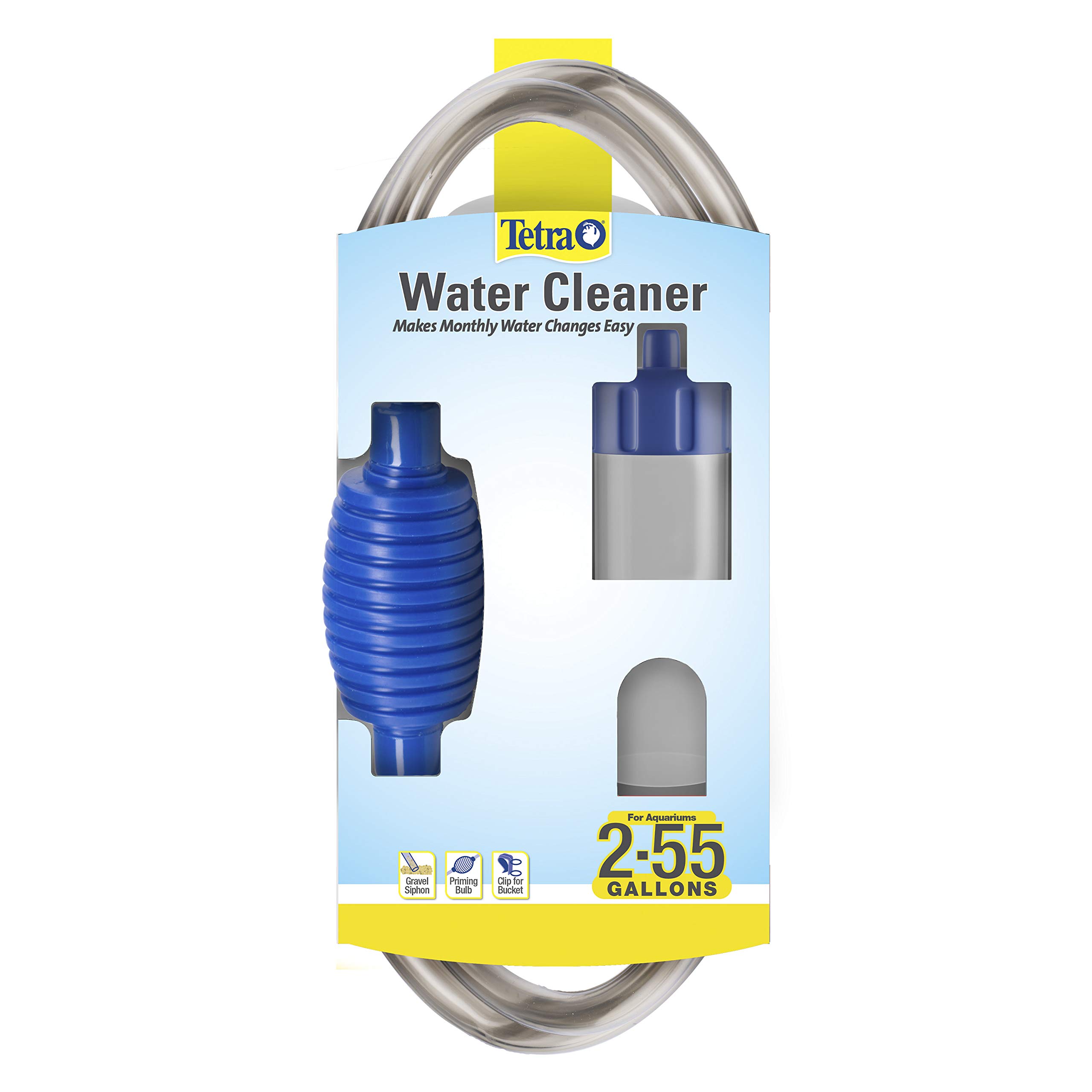 Tetra Water Cleaner Gravel Siphon for Aquariums Up to 55 Gal | Makes Water Chang