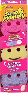 Scrub Mommy Kitchen Sponges - Dual-Sided Dish Sponges for Scrubbing - Non-Scratch Cleaning Sponges for Washing Dishes, Bathroom & Multi-Surface Cleaning - Online Exclusive (3 Count)