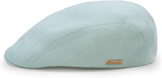 Sterkowski Gecko Newsboy Cap 100% Linen Super Light with Cotton Sweatband