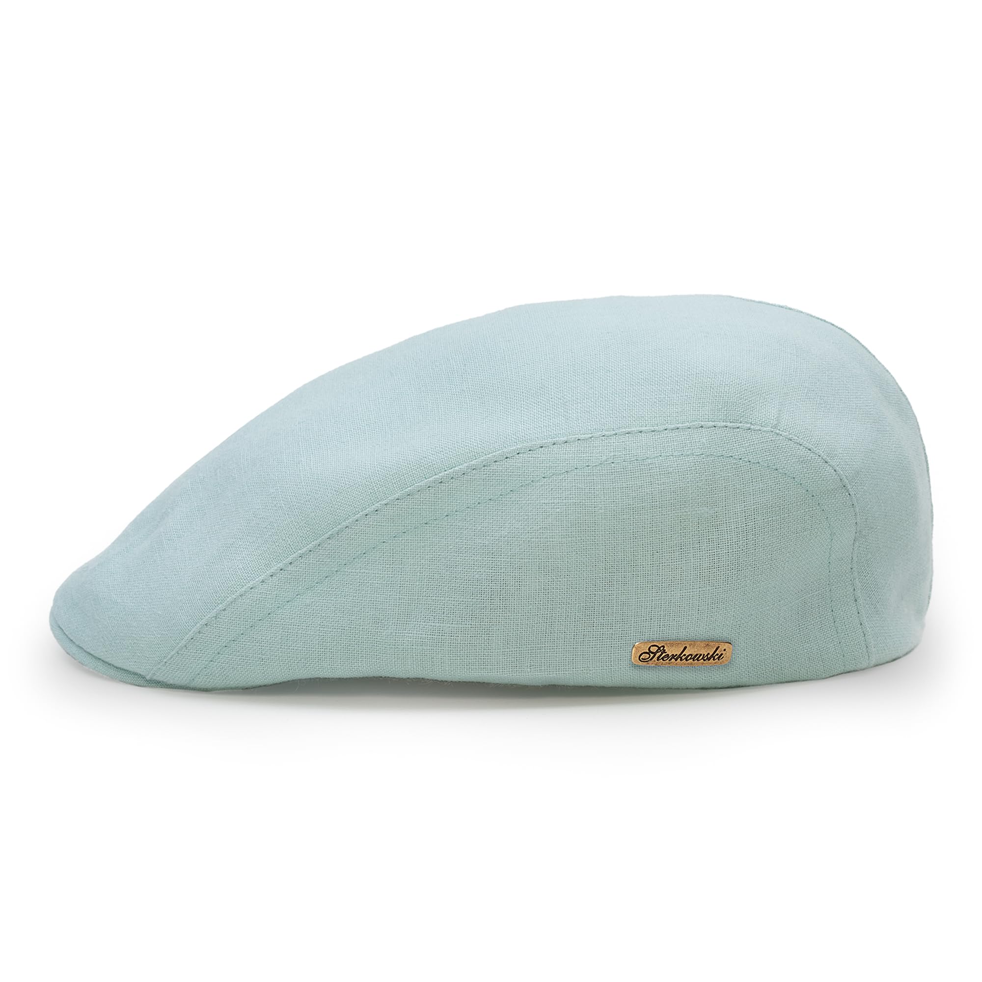 Sterkowski Gecko Newsboy Cap 100% Linen Super Light with Cotton Sweatband