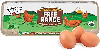Organic Valley Organic Free-Range Large Brown Eggs, 12 Count | Free-range hens • Organic non-GMO feed • Farmer-owned co-op