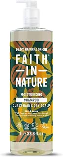 Faith In Nature 1L Natural Shea & Argan Shampoo, Nourishing, Vegan & Cruelty Free, No SLS or Parabens, for Normal to Dry Hair (Pack of 5)