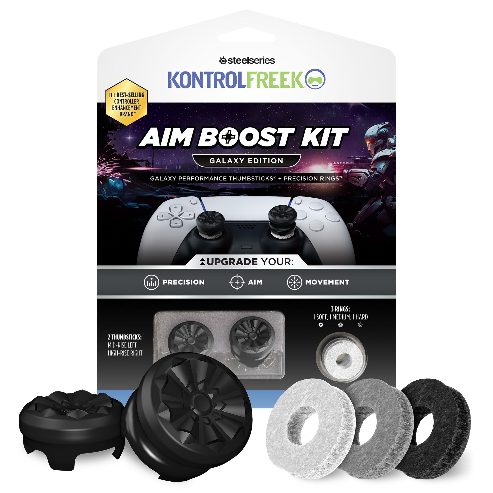 KontrolFreek Aim Boost Kit for PlayStation 5 (PS5) and PlayStation 4 (PS4) Contr