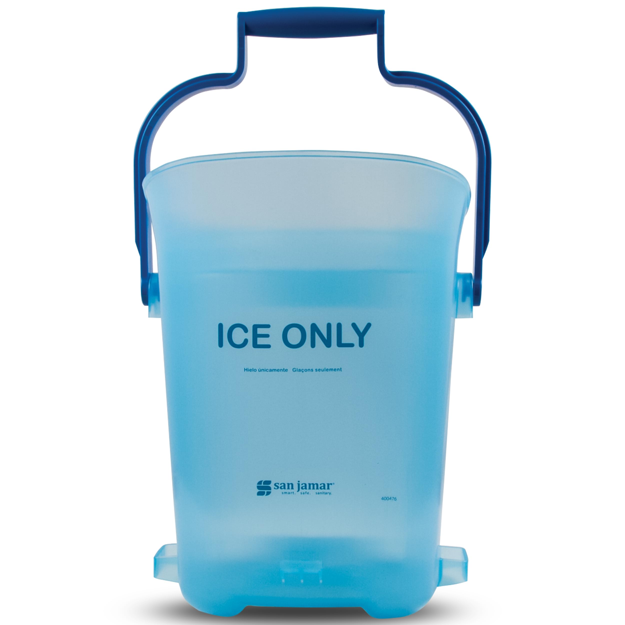 Ice Bucket, San Jamar Light Duty, 6 Gallon, Dual-Grip Handles, Blue | Light-Duty