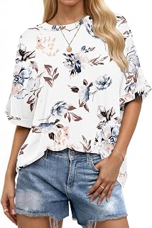 WNEEDU T-shirts Short Sleeve Women Summer 2026 Blouses Round Neck Loose Top Basic Tunic Oversize Tshirt