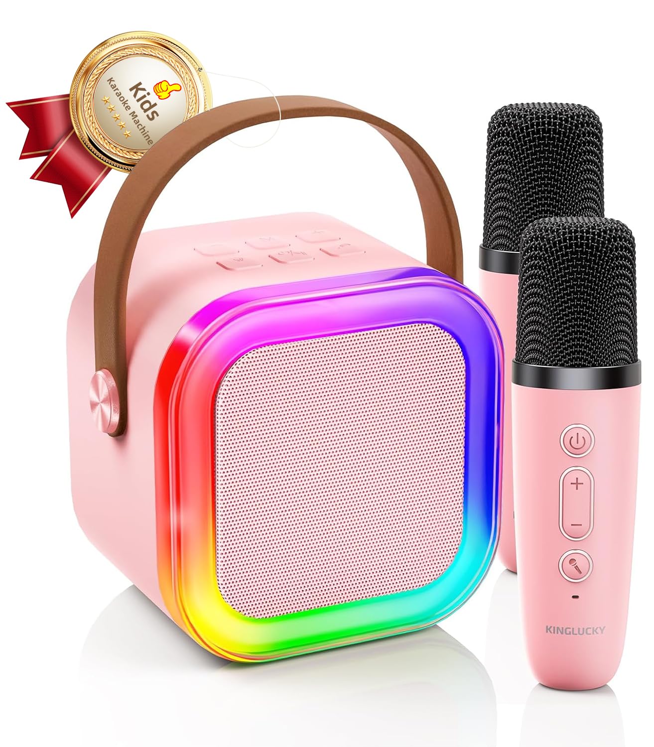 Kinglucky Mini Karaoke Machine for Kids, Top Birthday Gift for Girls Ages 3, 4, 