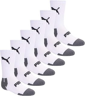 PUMA boys 6 Pack Crew Cut SocksCrew Socks
