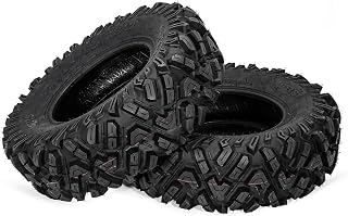 FORERUNNER 25x8-12 ATV Tires,All Terrain TRS (Pack of 2, Tubeless) | FORERUNNER 6PR 25x8-12 ATV UTV Trail Mud Sand Off-Road Tires