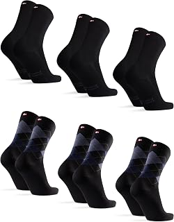 DANISH ENDURANCE Bamboo Socks, Anti Sweat Socks, 3 & 6-pack