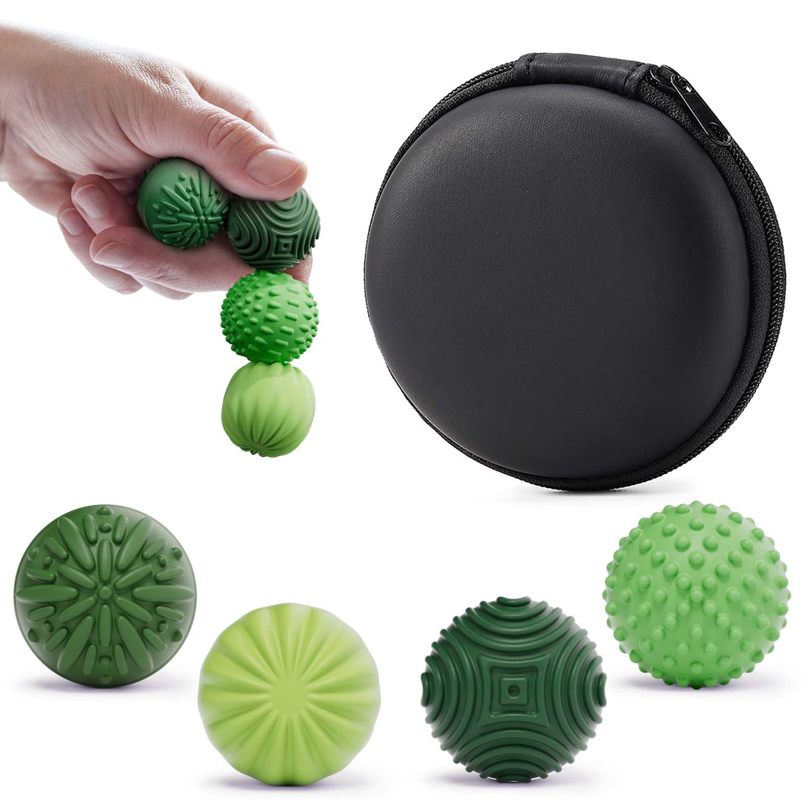 Silicone Magnetic Balls Fidget Toys for Adults & Teens,4PCS Stress Relief Sensor