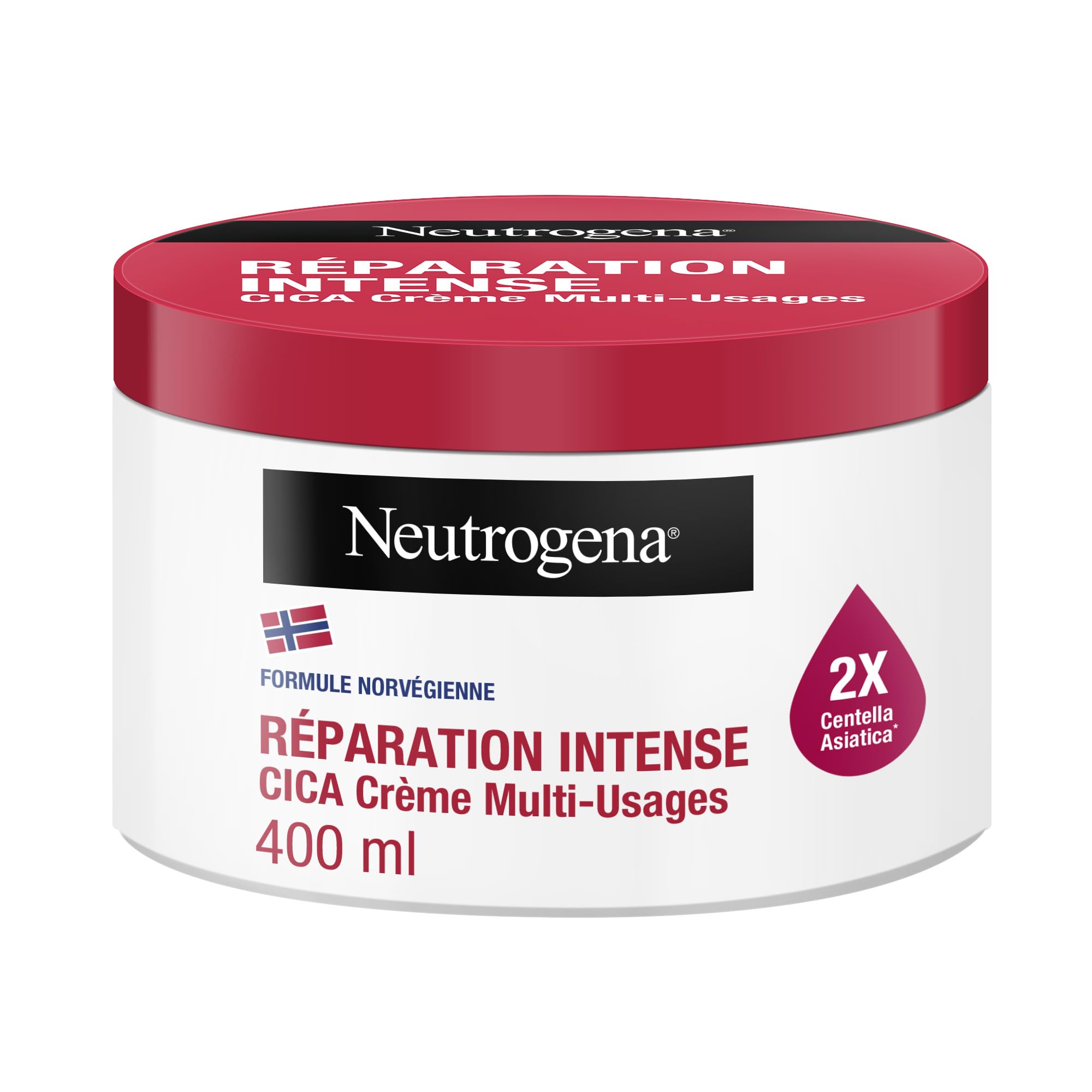 Neutrogena CICA Multi-Use Intense Repair Cream (400ml Pump Bottle) – Hands, Face