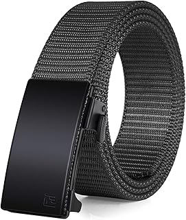 Fairwin Tactical Belt Military Style Webbing Rigger Belt Lightweight Heavy Duty Metal Buckle