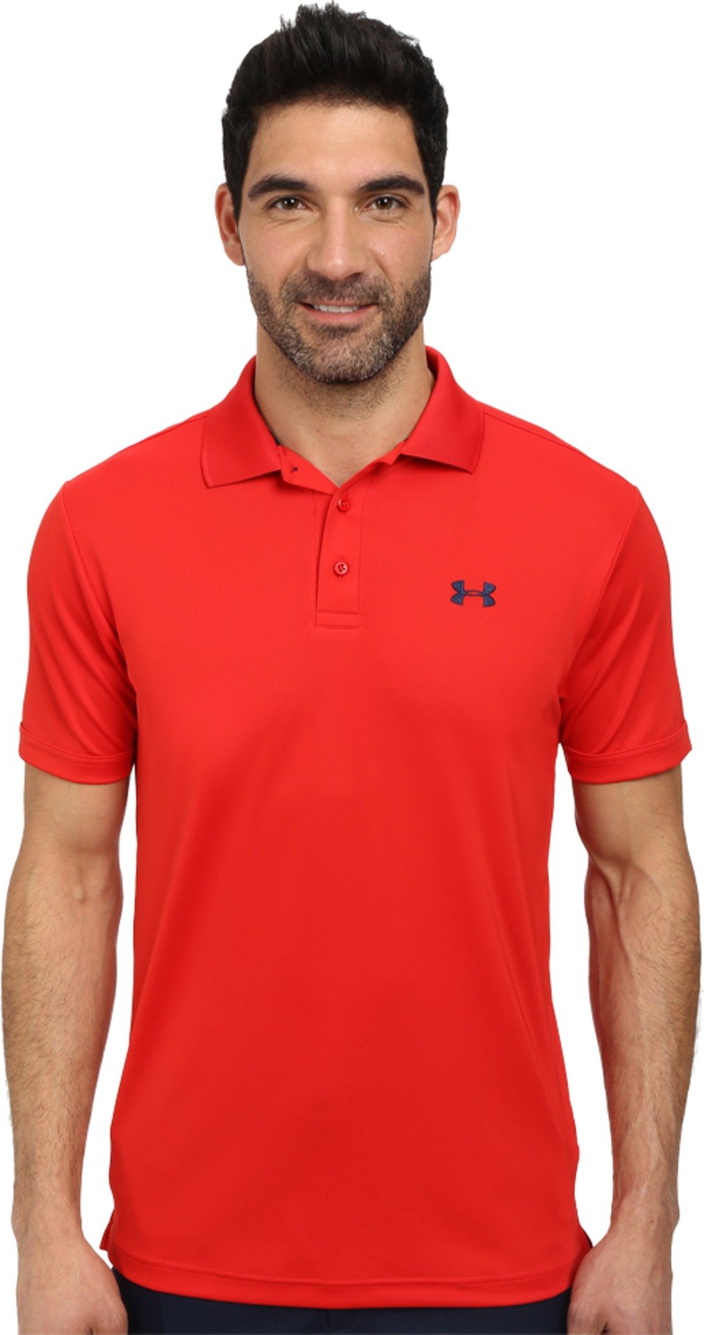 Under Armour Golf Men's Performance Polo 2.0 Red/Academy Polo Shirt LG