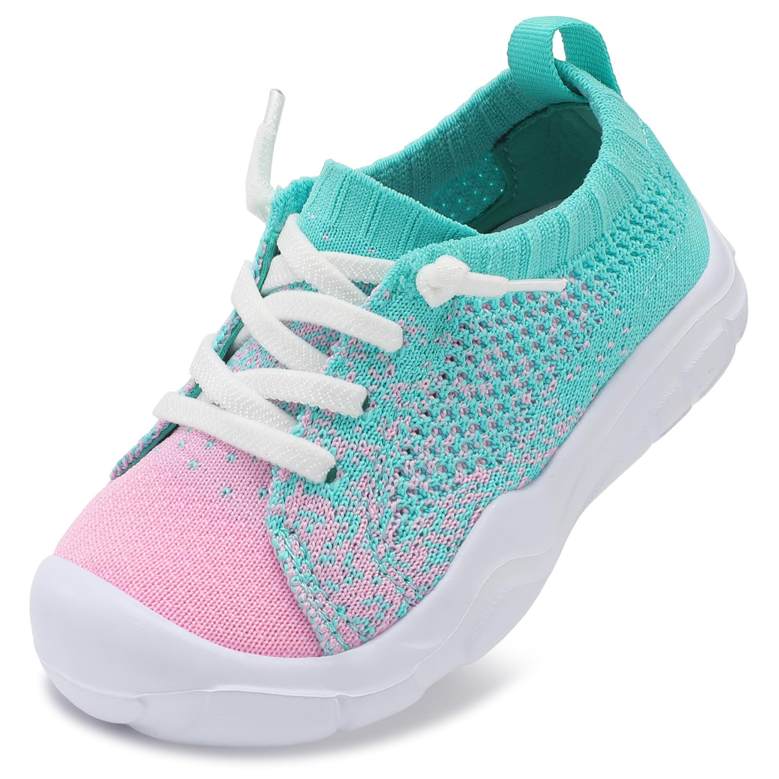 LeIsfIt Toddler Shoes Boys Girls Wide Toe Box Lightweight Slip-On Sneakers