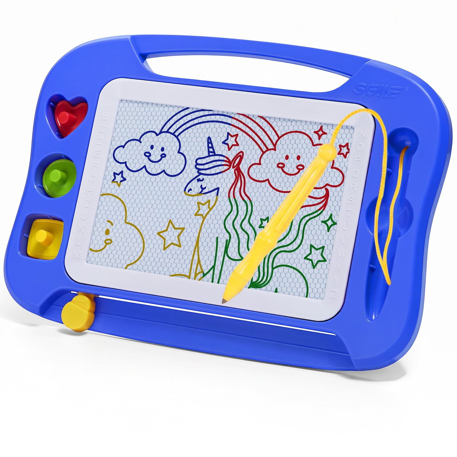 SGILE Magnetic Drawing Board Kids, Toddler Travel Toy Pad, Standard 25x18cm | Et