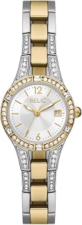 Relic by Fossil Women's Charlotte Three-Hand Date Two-Tone Metal Watch (Model: ZR34655)