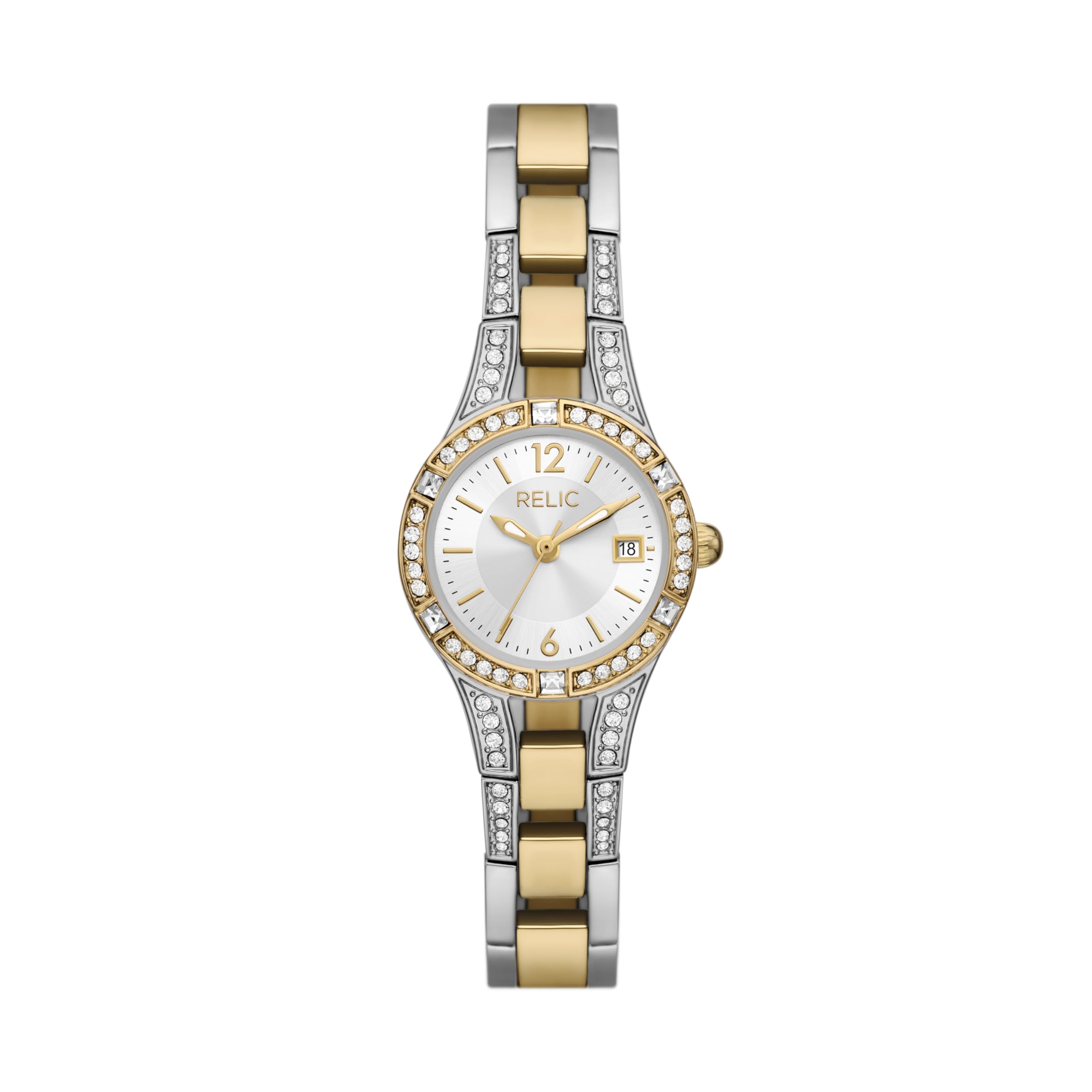 Relic by Fossil Women's Charlotte Three-Hand Date Two-Tone Metal Watch (Model: Z