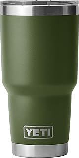 YETI Rambler 30 oz Tumbler, Stainless Steel, Vacuum Insulated with MagSlider Lid, Highlands Olive