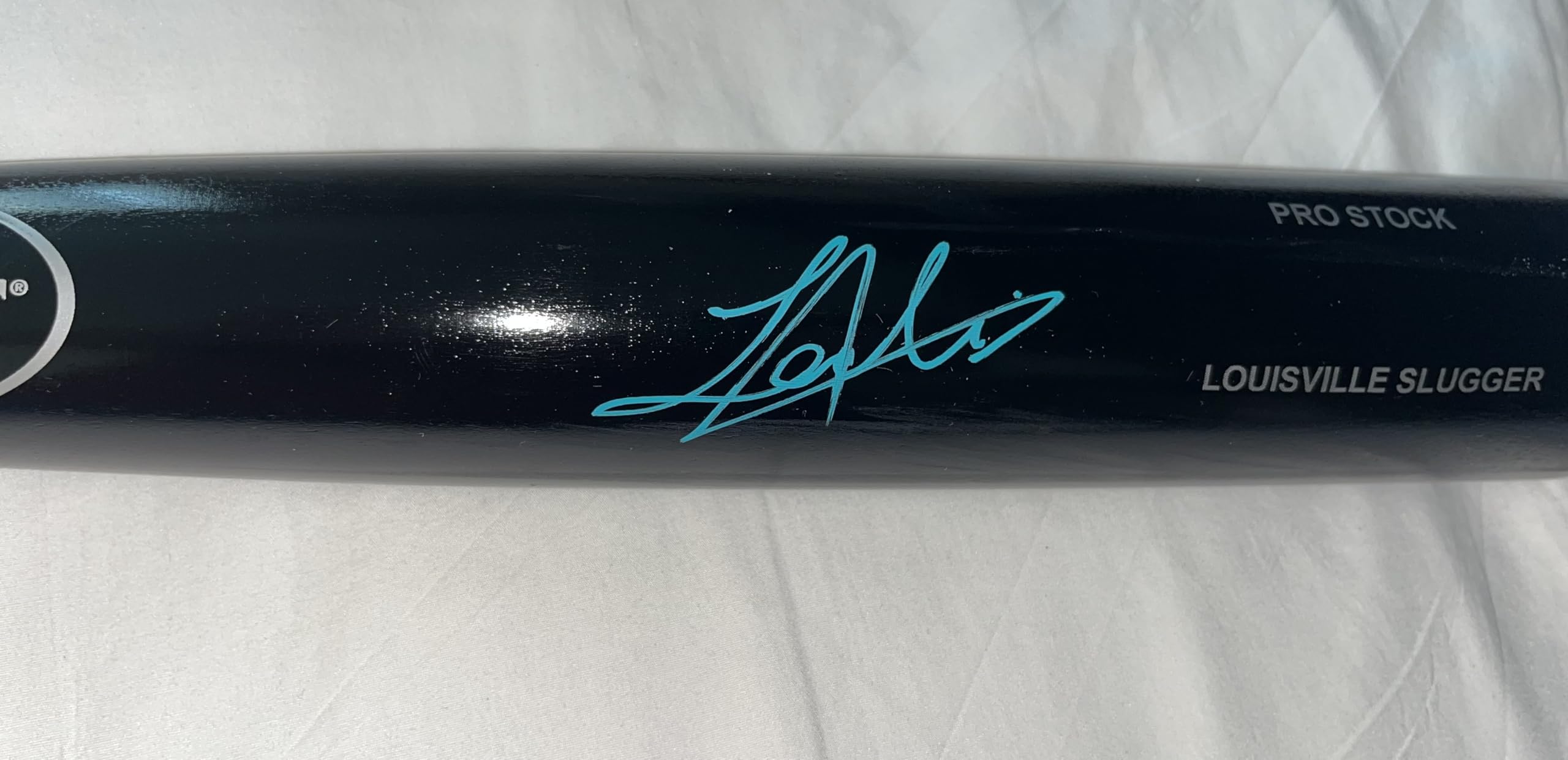 Lazaro Montes Seattle Mariners Autographed Signed Black Baseball Bat Beckett WIT