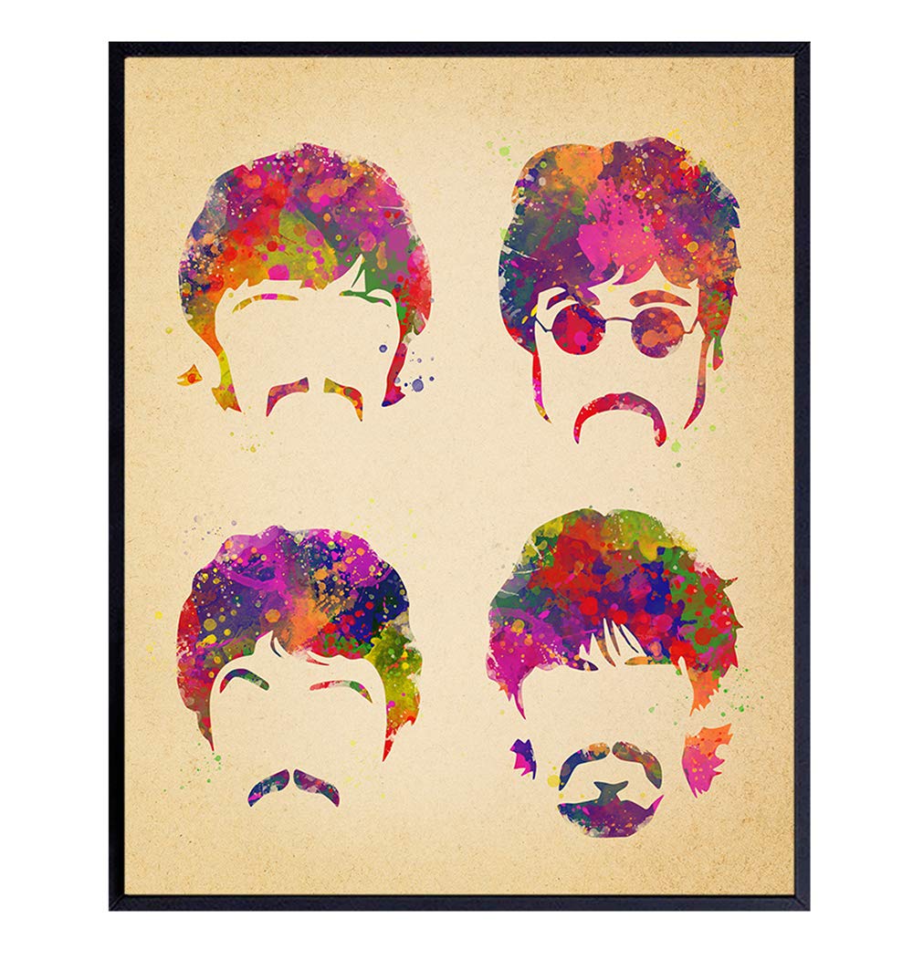8x10 Beatles Poster, Wall Art - Wall Decor, Great Gift for Paul McCartney, John 