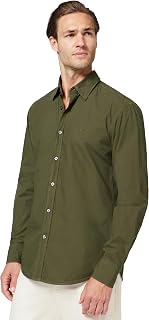 BOSS Mens Relegant 6 Regular-fit Shirt in Organic-Cotton poplin