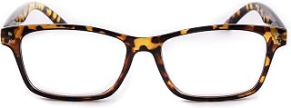 Contacta, Element Reading Glasses for Men and Women, Practical for Every Face, Square Frame and Flex Temples, Pack with Glasses Case, 26g