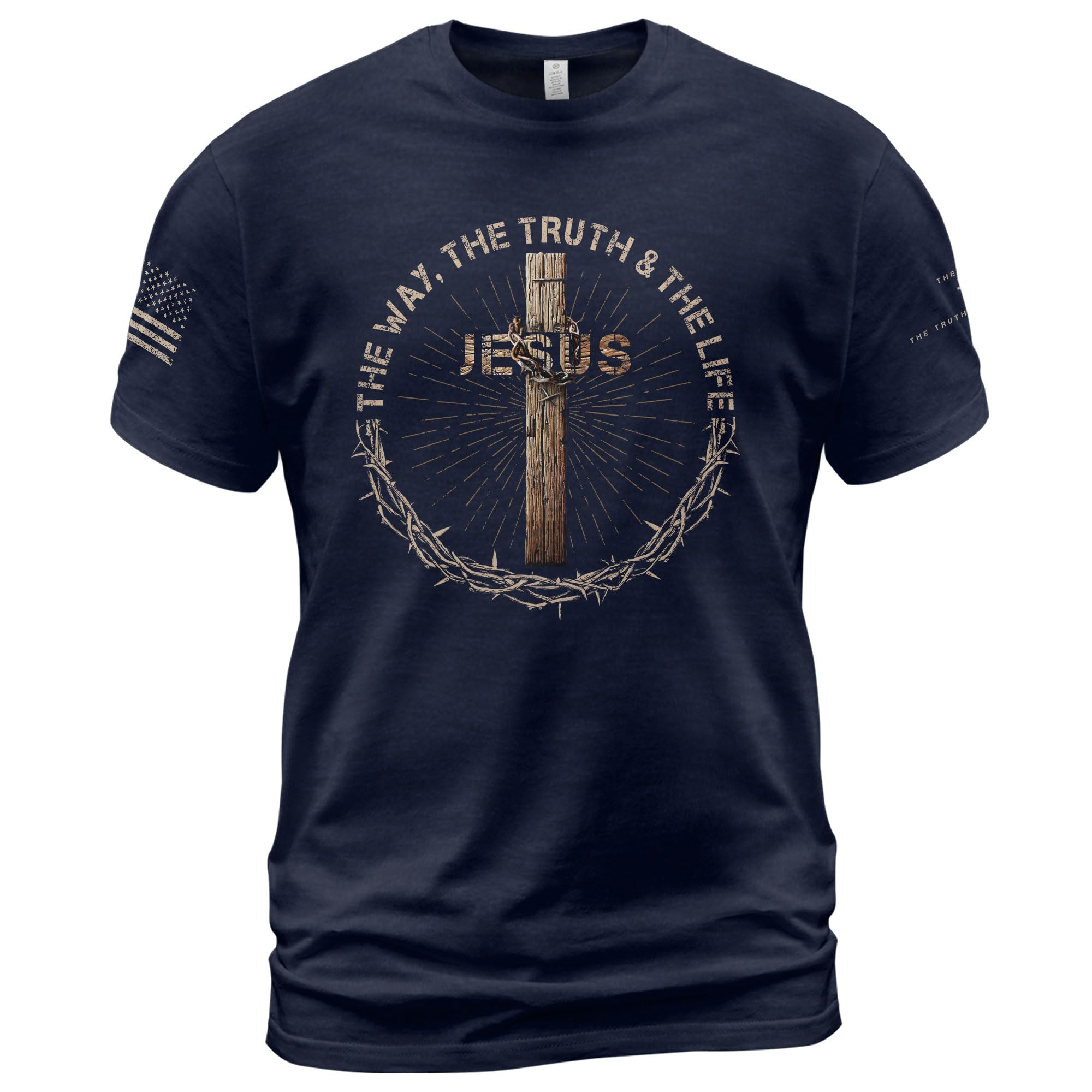 Jesus The Way The Truth The Life Shirt Men, Cross Tees 2