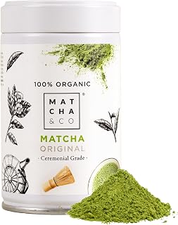 Matcha & CO Original Matcha Tea 100%, Ceremonial Grade, Organic Powder from Japan, Organic, 100% Natural, Green Tea, 80G - Matcha & CO