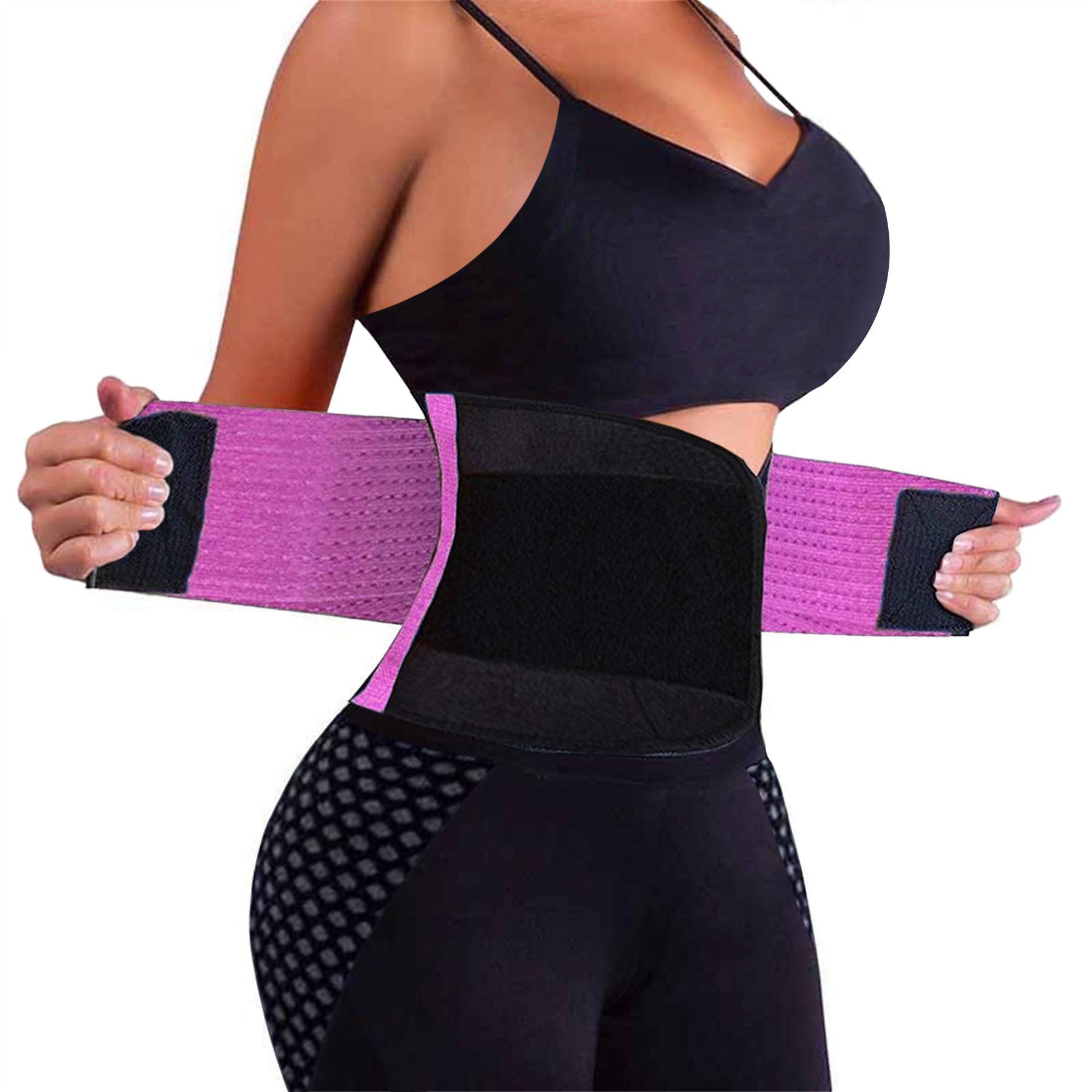 VENUZOR Waist Trainer for Women - Cincher Trimmer - Slimming Body Shaper Belt - 