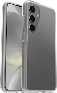 Cover per Samsung Galaxy S24 OtterBox Sleek, Resistente a shock e cadute, Cover Ultrasottile ,Testata a norme anti caduta MIL-STD 810G, Trasparente, Senza Retail Package