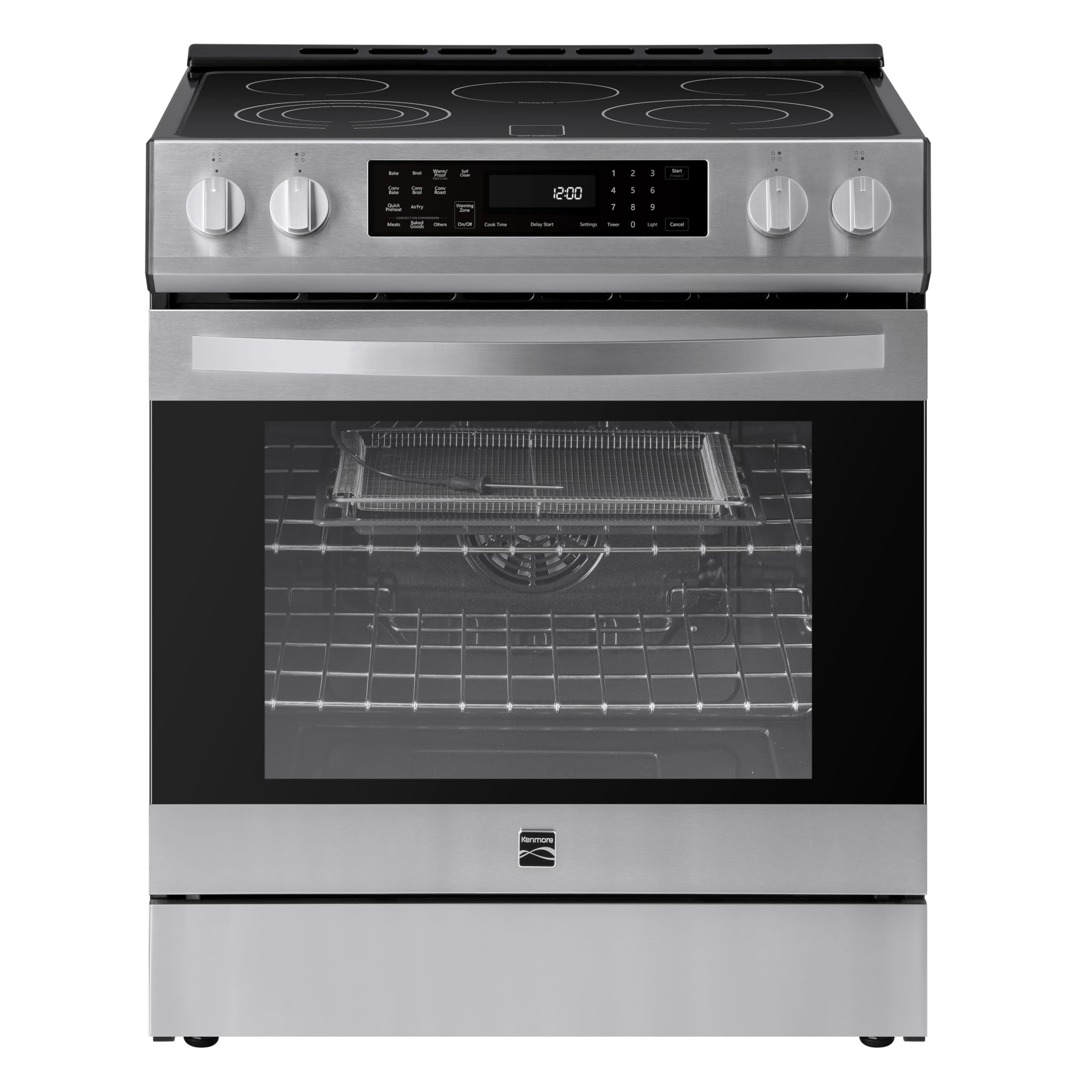 Kenmore 5.6 cu. ft. Front Control Electric Range Oven - Stainless Steel | 5 Elem