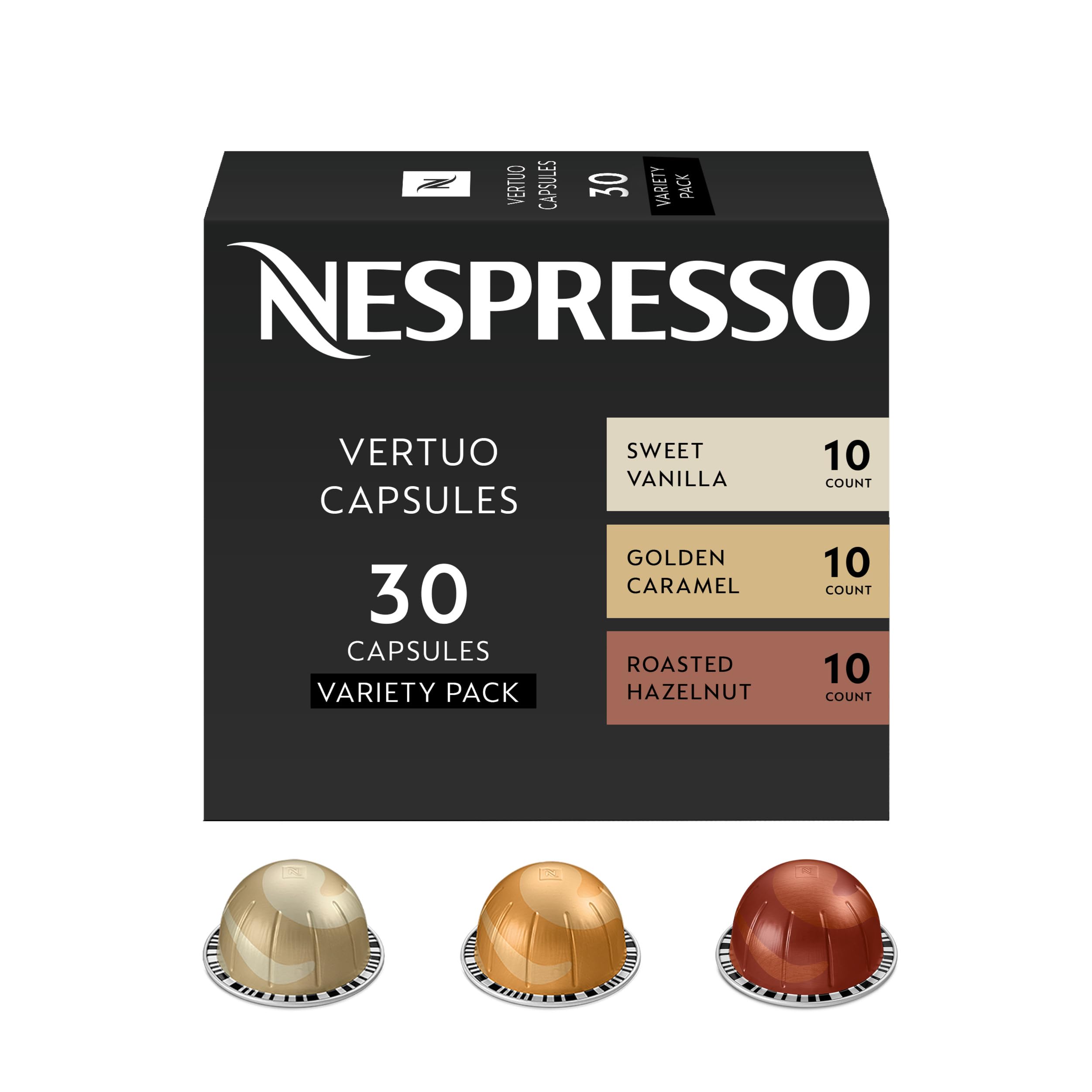 Nespresso Vertuo, Barista Flavored Pack, Medium Roast, 30-Count Coffee Pods | Me