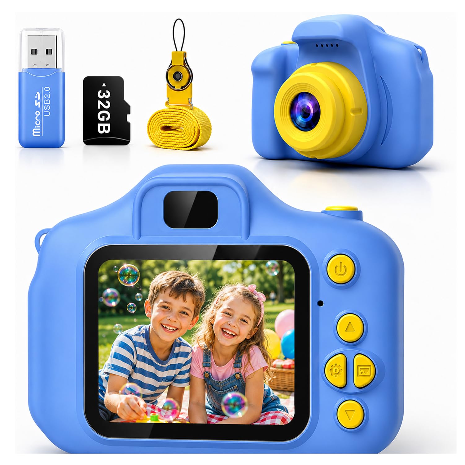 Desuccus Kids Camera for Ages 3-12, HD Digital Camera with 32GB Card | Photo and