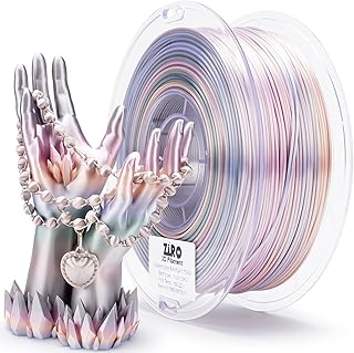 ZIRO Silk Multicolor PLA Filament 1.75mm, Silky Rainbow 3D Printer Filament | Fast Color Change Silk PLA 1kg, Dimensional Accuracy +/-0.03mm, Earth Tone