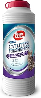 Simple Solution Cat Litter Freshener with Enzymatic Cleaning Granules 600g | Enzyme formula effective against urine and stool odor. Spring breeze scent. Help them use the tray.