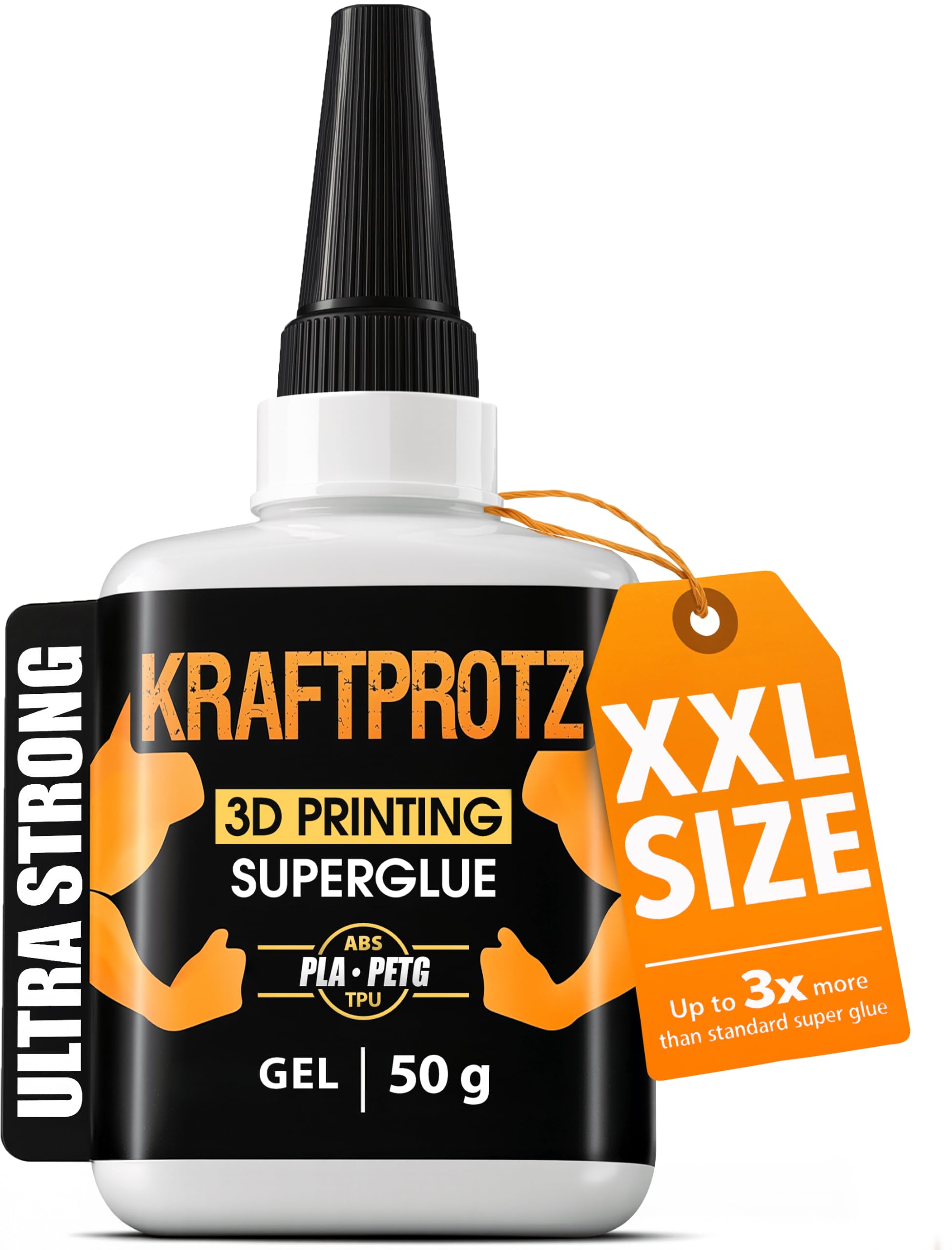 3D Printing Super Glue Gel 50 g - PLA ABS PETG TPU ASA Instant Adhesive | non dr