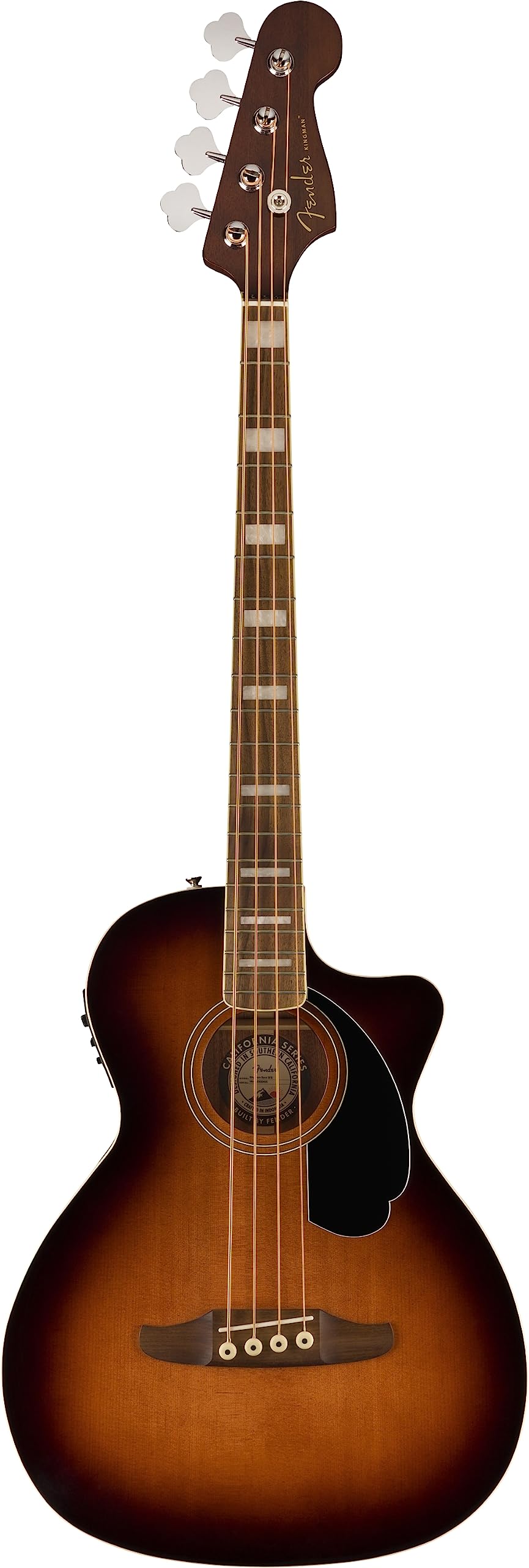 Fender Acoustic Bass Guitar, 4-String, Kingman V2 with Fishman Bass Acoustic Gui