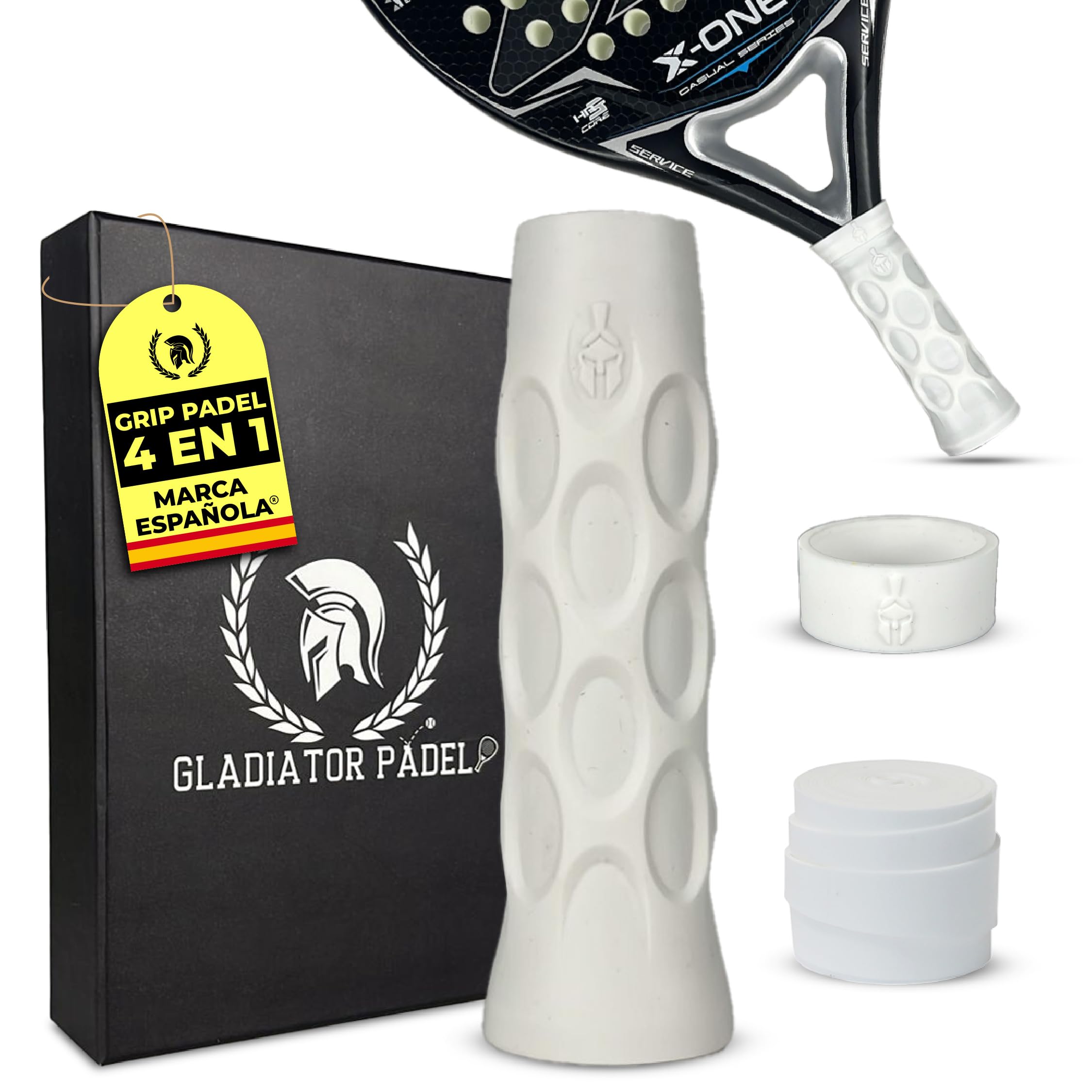 GLADIATOR PADEL Antivibration Padel Grip| Includes Grip + Ring and 3 Straps to F