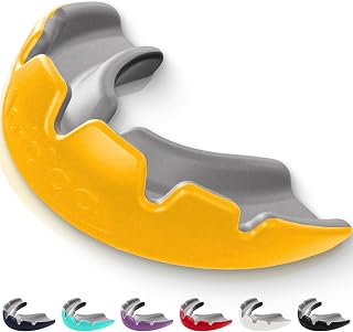 lobloo® PRO-FIT Sports Mouthguard – Ultra Slim 1mm | Dentist-Level Protection | Precision Vacuum-Fit | Oxygen Performance | MMA, Boxing, Football, Basketball.(Medium 10-13yrs, Orange)