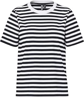 PIECES Pcria SS tee Stripes Noos BC T-Shirt for Women