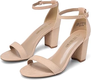 DREAM PAIRS Women's Comfort Block Heel Sandals