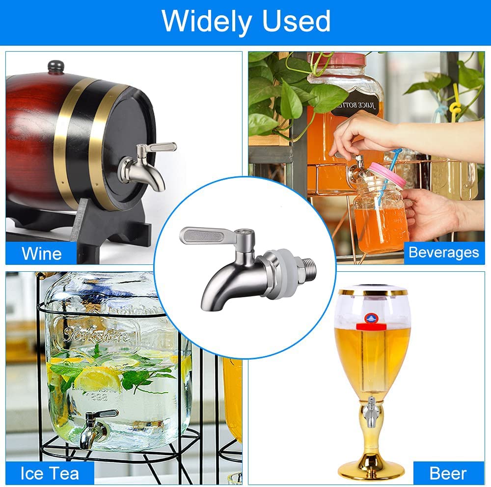 1 Pcs Universal Water Dispenser Tap Replacement, Tea Urn Tap, 304 Stainless Stee